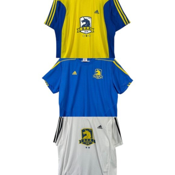 Adidas Boston Marathon 10K T Shirts Men’s XL Lot 3 Short Sleeve Running Active - Picture 1 of 14